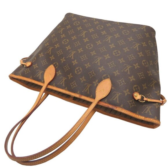 LOUIS VUITTON Brown Monogram Neverfull MM Tote Bag - Picture 4 of 10
